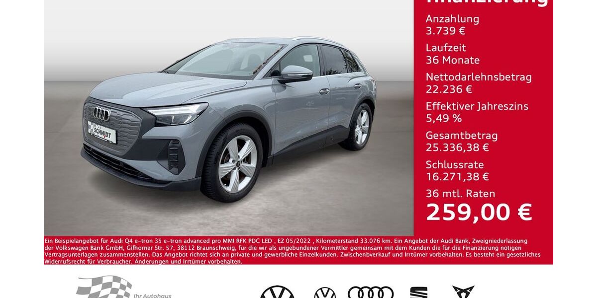 Audi Q4 e-tron 33.076 km 25.975 &euro; Bernsdorf 09337