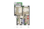 Etagenwohnung Chemnitz Borna-Heinersdorf - 3 Zimmer, 61 m&sup2;, 420&euro; | Angebot:26682052