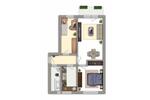 Etagenwohnung Chemnitz Helbersdorf - 3 Zimmer, 59 m&sup2;, 313&euro; | Angebot:26589085