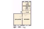 Etagenwohnung Chemnitz Helbersdorf - 2 Zimmer, 47 m&sup2;, 256&euro; | Angebot:26701314