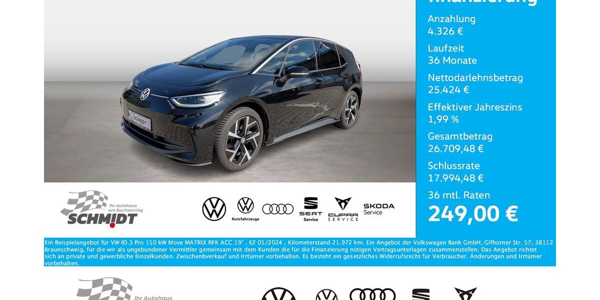 VW ID.3 21.972 km 28.450 &euro; Bernsdorf 09337