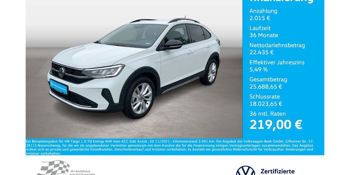 VW Taigo 3.961 km 23.975 &euro; Bernsdorf 09337