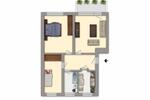 Etagenwohnung Chemnitz Adelsberg - 3 Zimmer, 61 m&sup2;, 300&euro; | Angebot:24612282