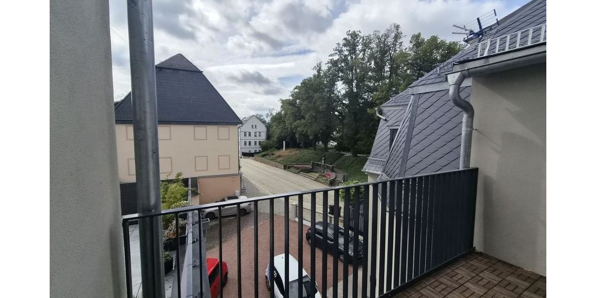 Blick vom Balkon