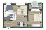 Etagenwohnung Chemnitz Hilbersdorf - 2 Zimmer, 46 m&sup2;, 290&euro; | Angebot:26701497