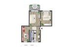 Etagenwohnung Chemnitz Adelsberg - 3 Zimmer, 59 m&sup2;, 370&euro; | Angebot:26682175