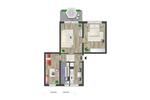 Etagenwohnung Chemnitz Adelsberg - 3 Zimmer, 59 m&sup2;, 370&euro; | Angebot:26682173