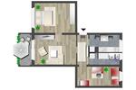 Etagenwohnung Chemnitz Helbersdorf - 3 Zimmer, 58 m&sup2;, 297&euro; | Angebot:26682209