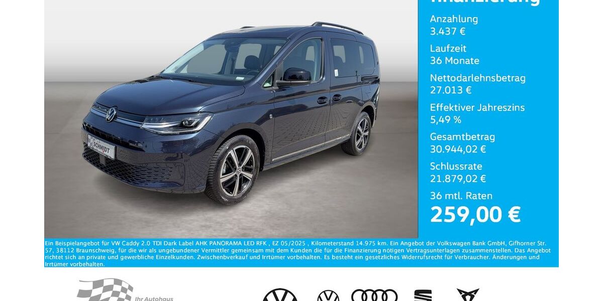 VW Caddy 14.975 km 29.975 &euro; Bernsdorf 09337
