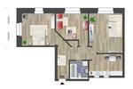 Erdgeschoßwohnung Chemnitz Hilbersdorf - 3 Zimmer, 78 m&sup2;, 380&euro; | Angebot:26701479