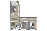 Etagenwohnung Chemnitz Helbersdorf - 3 Zimmer, 71 m&sup2;, 457&euro; | Angebot:26701342