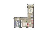 Erdgeschoßwohnung Chemnitz Adelsberg - 3 Zimmer, 71 m&sup2;, 460&euro; | Angebot:26701478