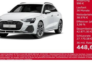 Audi A3 6.991 km 38.975 &euro; Bernsdorf 09337
