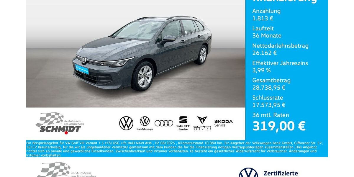 VW Golf 10.084 km 25.975 &euro; Bernsdorf 09337