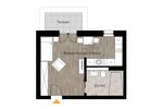 Erdgeschoßwohnung Chemnitz Rabenstein - 1 Zimmer, 34 m&sup2;, 465&euro; | Angebot:25403731