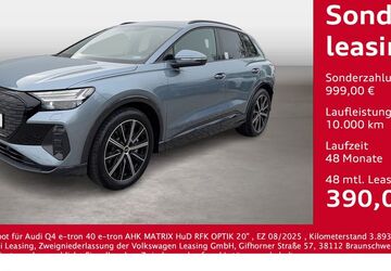 Audi Q4 e-tron 3.893 km 40.975 &euro; Bernsdorf 09337
