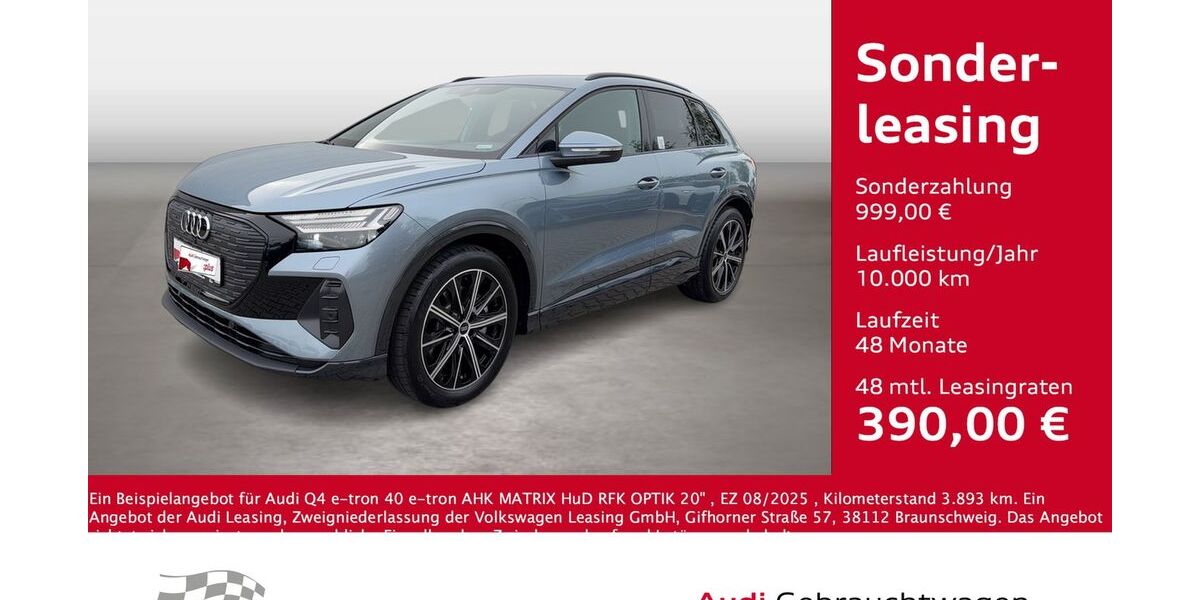 Audi Q4 e-tron 3.893 km 40.975 &euro; Bernsdorf 09337